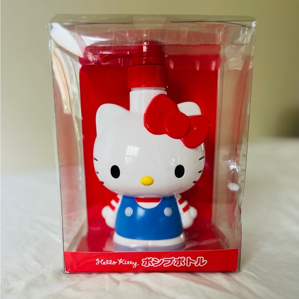 Sanrio Hello Kitty Red and Blue Soap Dispenser